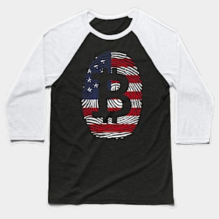 Bitcoin Fingerprint Baseball T-Shirt